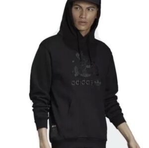 Adidas x Disney Goofy Hoodie Sweatshirt Rare Men's Size Small Black